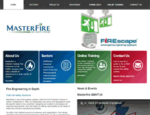 Tablet Screenshot of masterfire.co.uk